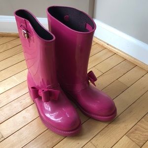 Valentino rain boots pink